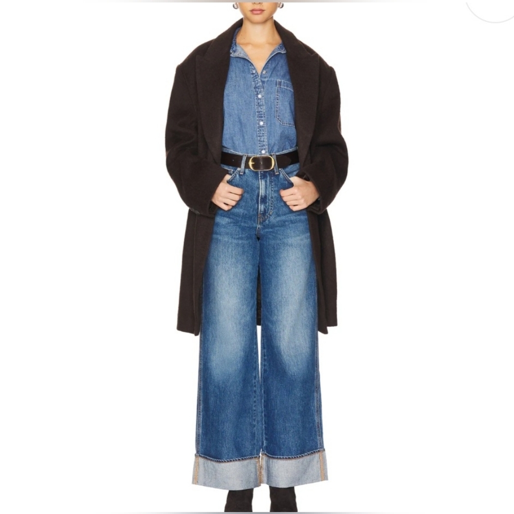 VERONICA BEARD New TAYLOR High Rise Wide Legs Blue Jeans In Rebel Stone Size 29 - Picture 6 of 15